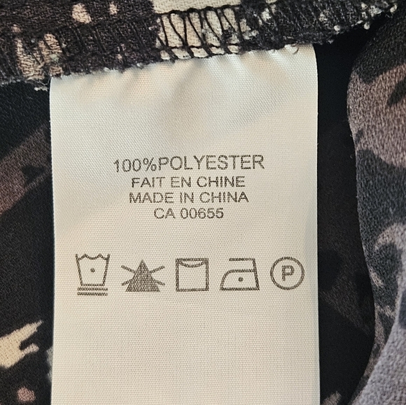 Michele Studio Abstract Print Pull On High Rise Taper Leg Pant Plus Sz 22 EUC - Picture 10 of 11